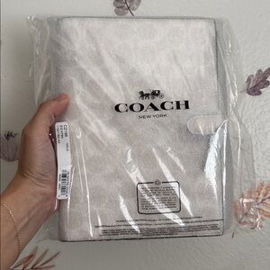 Coach White Patterned Notebook